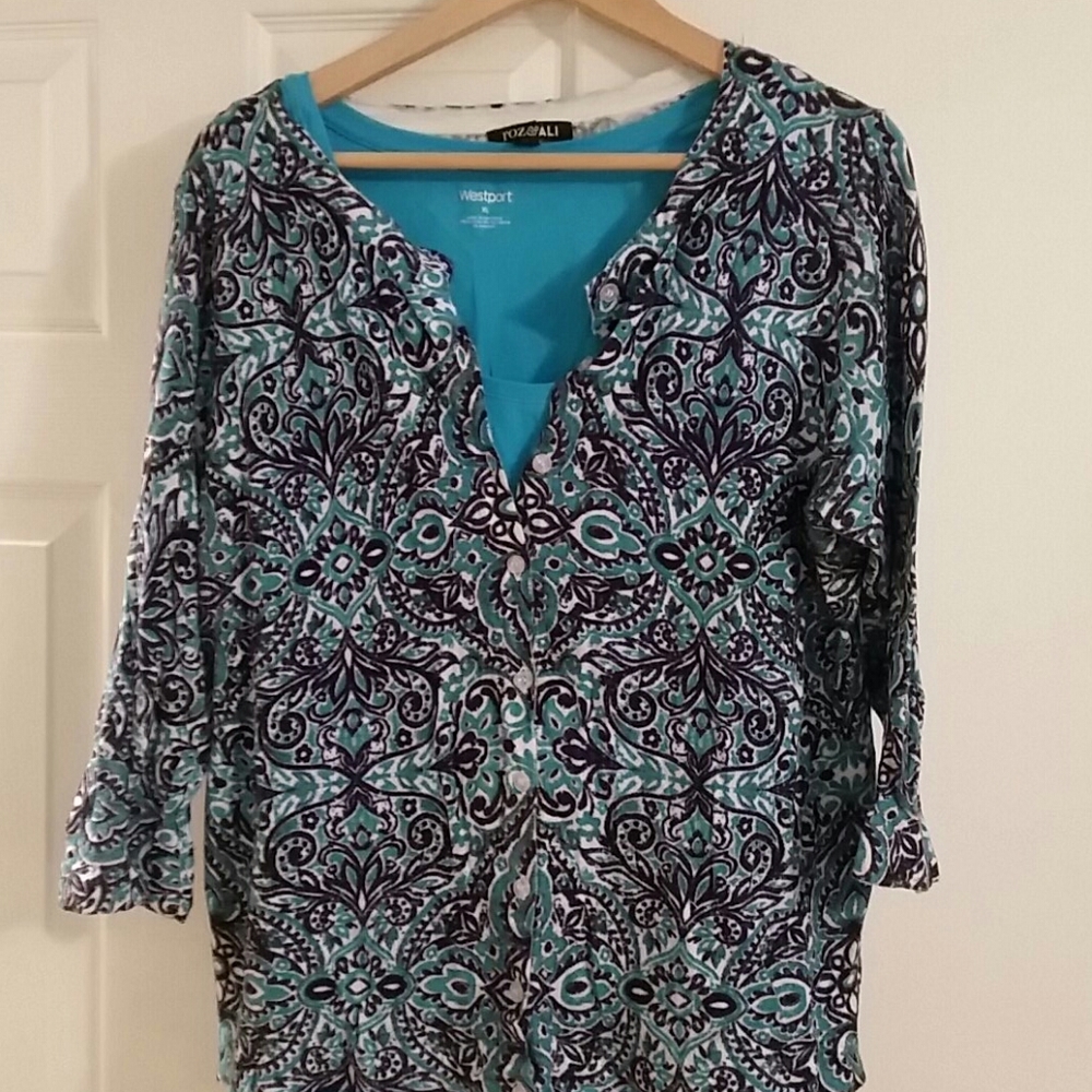 Roz and Ali cardigan with matching tank